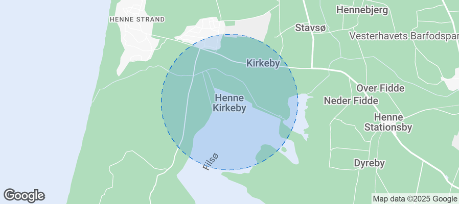 Henne Airbnb map
